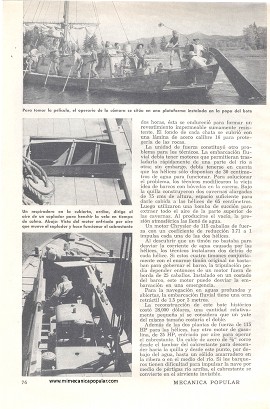 Hollywood Construye un Barco Histórico -Junio 1952