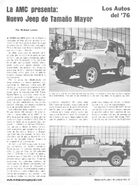 Jeep de Tamaño Mayor - Diciembre 1975