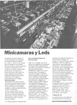 Minicámaras y Leds - Noviembre 1976