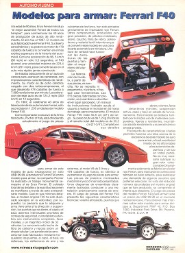 Modelos para armar -Ferrari F40 - Enero 1995