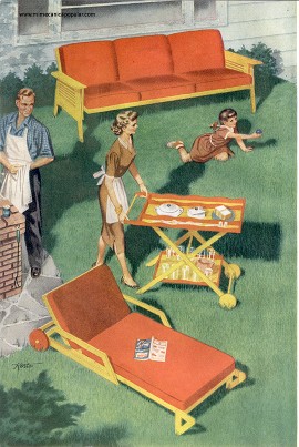 Muebles Para la Vida al Aire Libre - Junio 1950