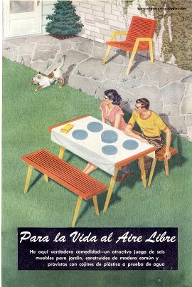 Muebles Para la Vida al Aire Libre - Junio 1950
