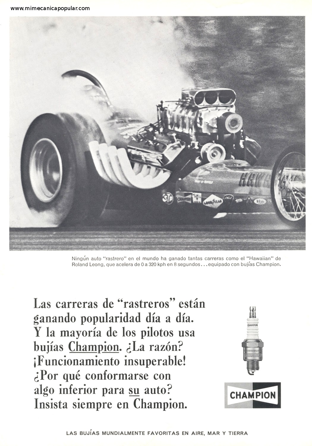 Publicidad - Bujías Champion - Agosto 1966