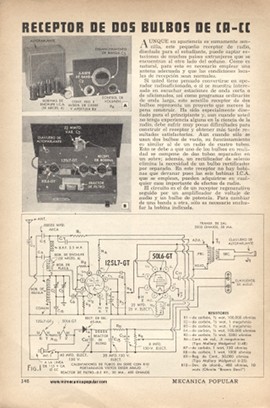 Receptor de Dos Bulbos de CA-CC de Gran Alcance -Diciembre 1952