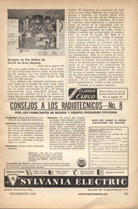 Receptor de Dos Bulbos de CA-CC de Gran Alcance -Diciembre 1952