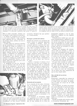 Revisando el Sistema de Enfriamiento - Septiembre 1975