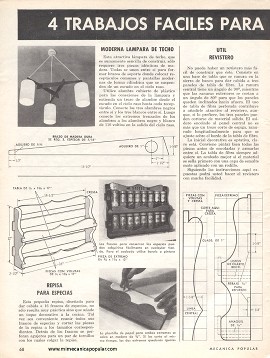 4 Trabajos fáciles para el taller casero - Octubre 1969