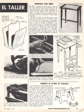 4 Trabajos fáciles para el taller casero - Octubre 1969
