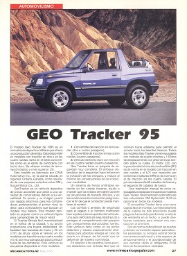 GEO Tracker 95 - Mayo 1995