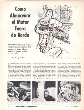 Cómo Almacenar el Motor Fuera de Borda - Febrero 1967