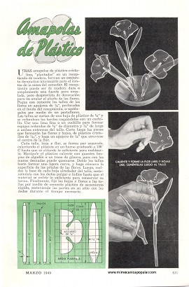 Amapolas de Plástico - Marzo 1949
