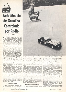 Auto Modelo de Gasolina Controlado por Radio - Marzo 1969