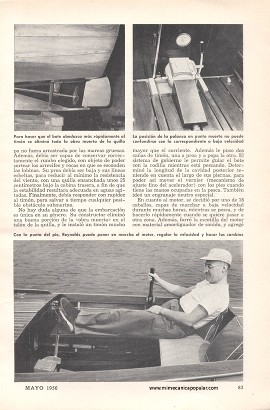 Bote Para Curricanear - Mayo 1956