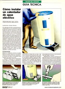 Cómo instalar un calentador de agua eléctrico - Marzo 1995