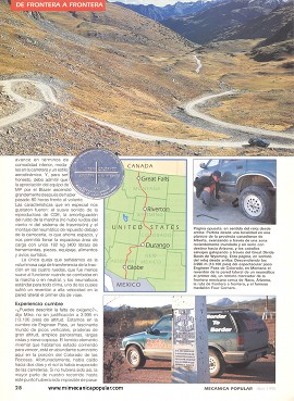 De frontera a frontera en un Chevrolet Blazer - Abril 1995