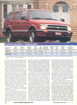 Chevrolet Blazer LS vs Ford Explorer Eddie Bauer - Junio 1995