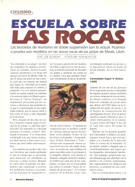 Ciclismo - Escuela sobre las rocas - Julio 1996