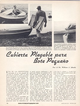 Cubierta Plegable para Bote Pequeño - Agosto 1963