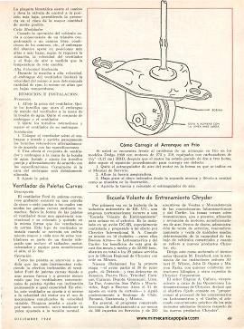 Lo que Dicen las Fábricas de Autos: Engranaje para el ventilador - Diciembre 1968