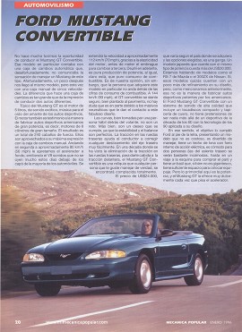 Ford Mustang Convertible - Enero 1996