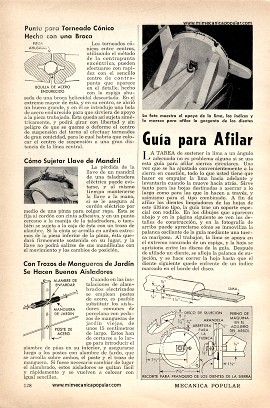 Guía para Afilar Sierras Circulares - Febrero 1956