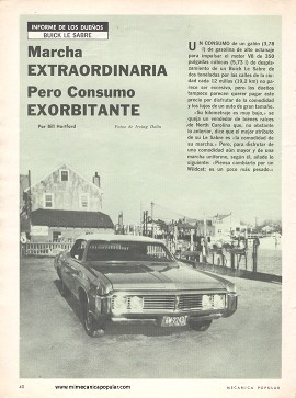 Informe de los dueños: Buick LeSabre - Agosto 1969