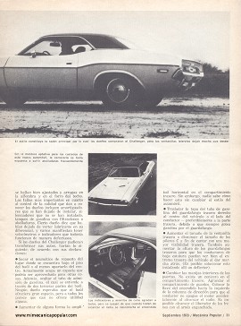 Informe de los dueños: Dodge Challenger - Septiembre 1970