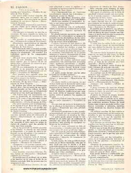 Informe de los dueños: Falcon - Junio 1964
