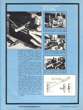 Martillo de Aluminio para su Juego de Herramientas - Julio 1970