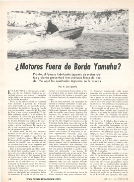 ¿Motores Fuera de Borda Yamaha? - Octubre 1968