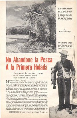 No Abandone la Pesca A la Primera Helada - Noviembre 1956