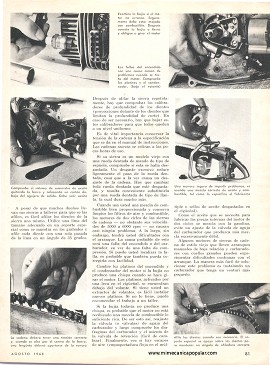 Cómo prestar cuidado a su sierra de cadena - Agosto 1968