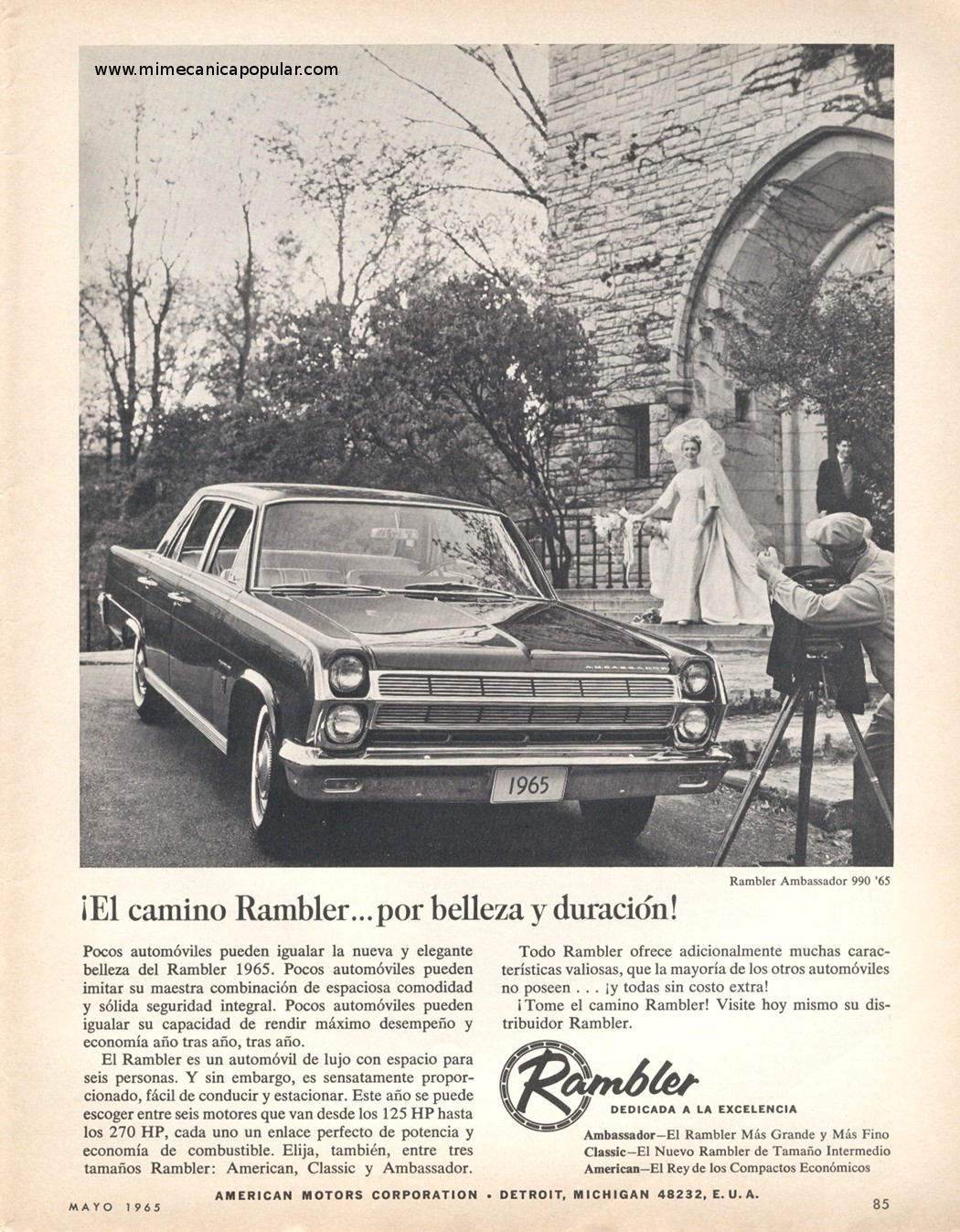 Publicidad - Rambler Ambassador 900 - Mayo 1965