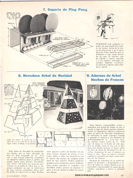 Regalos creados en el taller casero - Diciembre 1968
