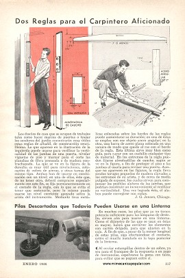 Dos reglas para el carpintero aficionado - Enero 1956