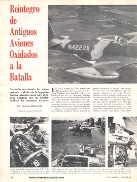 Reintegro de Antiguos Aviones Oxidados a la Batalla - Abril 1969