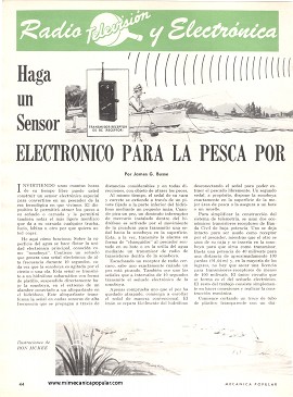 Haga un sensor electrónico para la pesca por telemetría - Julio 1968