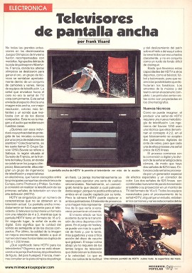 Televisores de pantalla ancha - Agosto 1992
