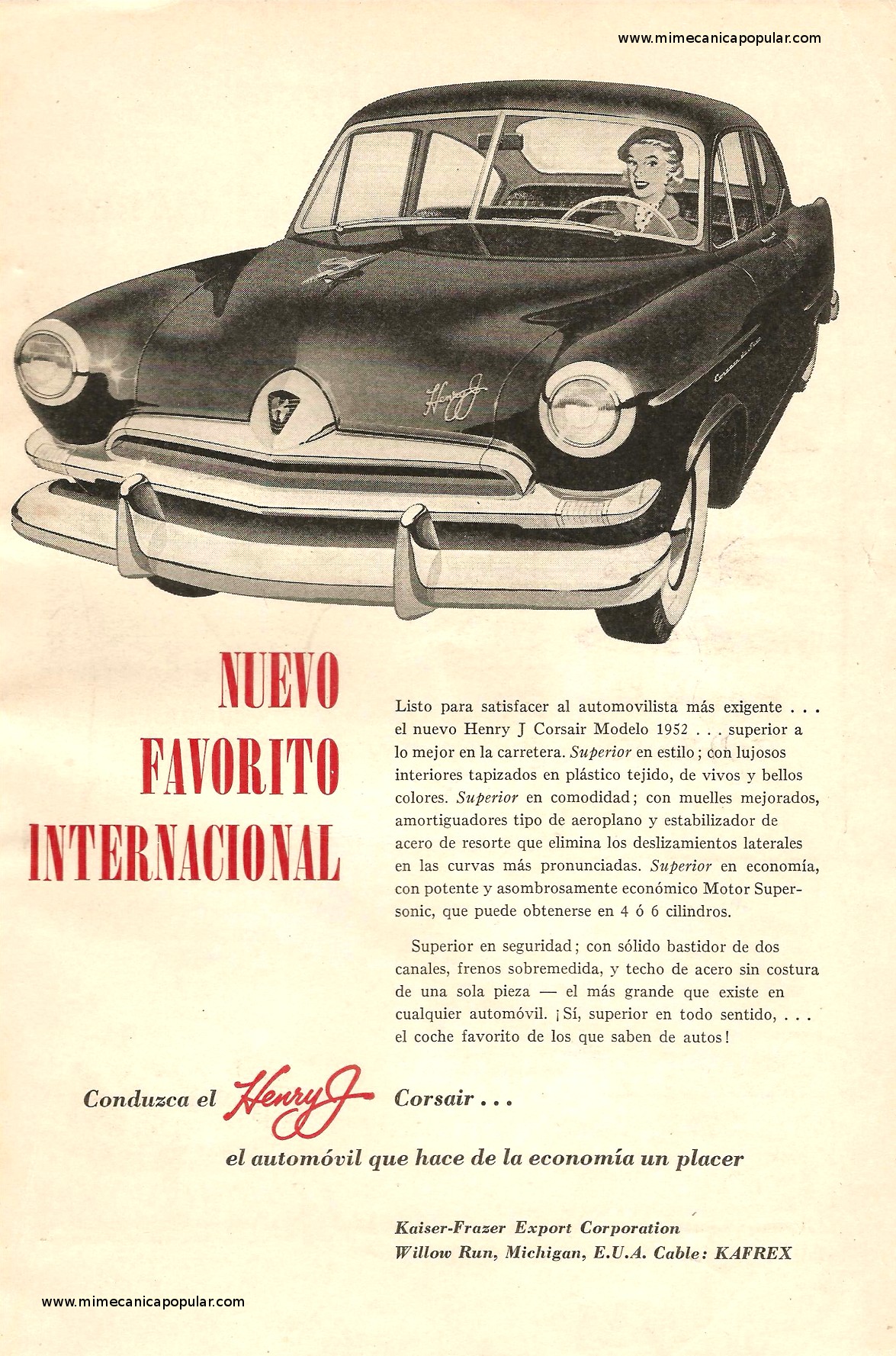 Publicidad - Lijadora de Banda Skil - Mayo 1952