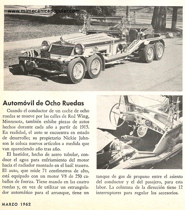 Automóvil de Ocho Ruedas - Marzo 1962