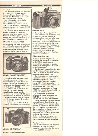 Cómo comprar una cámara fotográfica - Octubre 1990