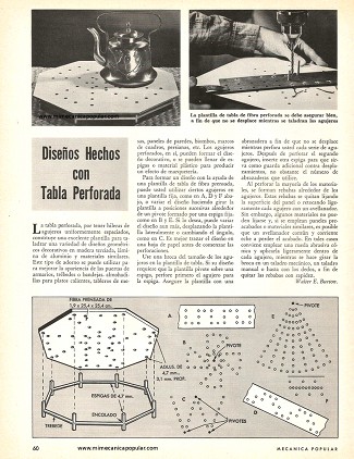 Diseños Hechos con Tabla Perforada - Marzo 1962