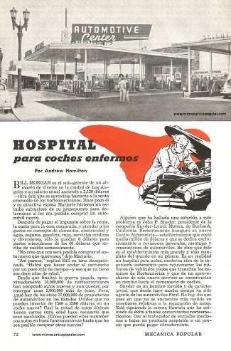 Hospital Para Coches Enfermos - Noviembre 1949