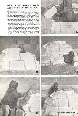 Joven Esquimal Construye Su Casa - Enero 1948