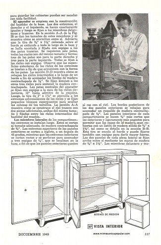 Muebles para el comedor - Parte II - Diciembre 1949