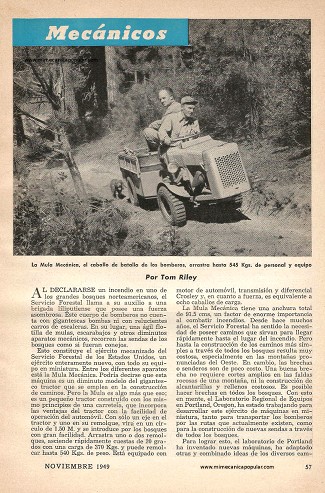 Mulas y Escarabajos Mecánicos - Noviembre 1949