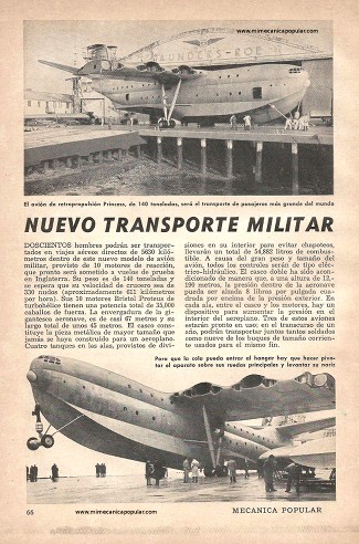 Nuevo Transporte Militar - Mayo 1952