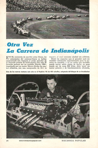 Otra Vez La Carrera de Indianápolis - Julio 1956