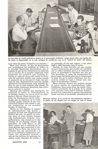 Radiopatrullas en Acción - Agosto 1949