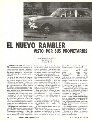 El Rambler visto por sus propietarios - Junio 1963